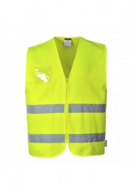 C497 Vesta de lucru Hi-Vis Polycotton